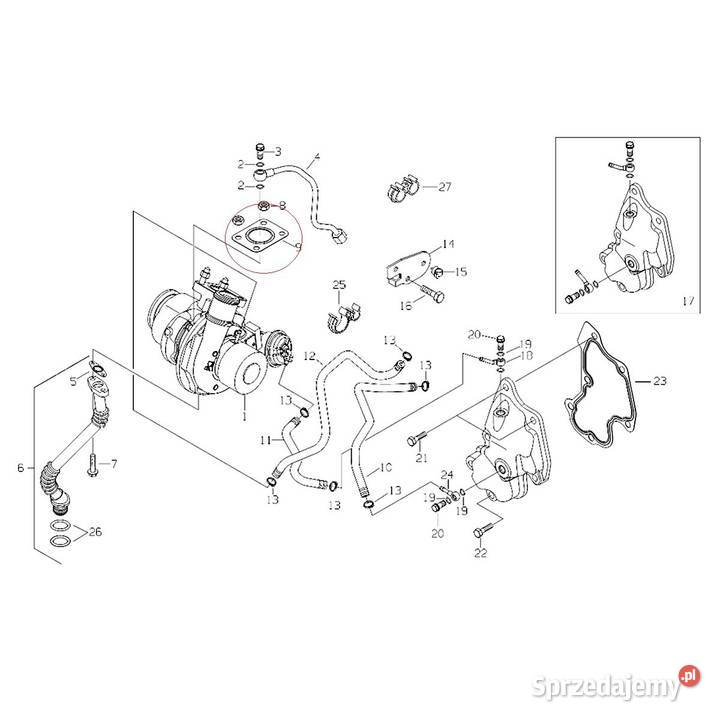 Uszczelka turbo 35 mm LS Tractor LS MT7 4899343