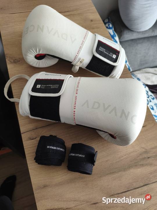 Rękawice bokserskie Outshock 12 oz BG120 owijki Kielce