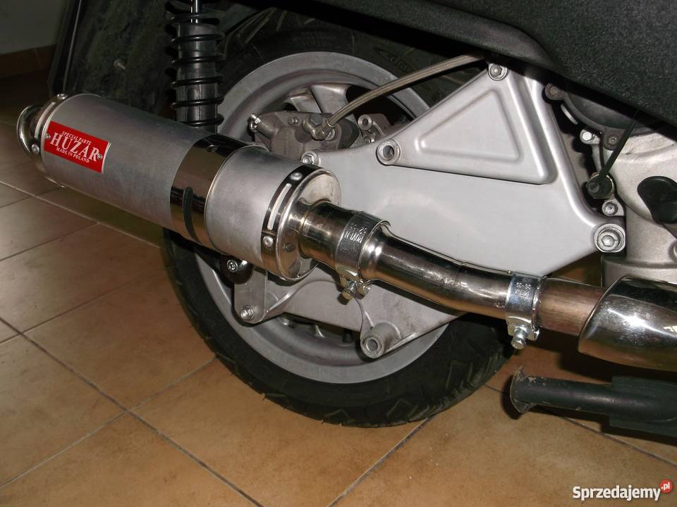 HUZAR EXHAUST wydech tłumik OWAL Aprilia Części motocyklowe Błażowa sprzedam