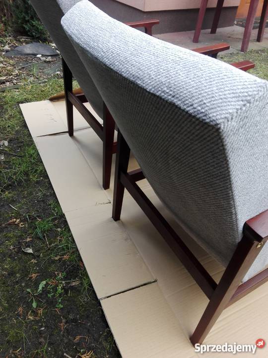 Dwa fotele typ BW14 PRL dwa lata 70te renowacj Puszczykowo