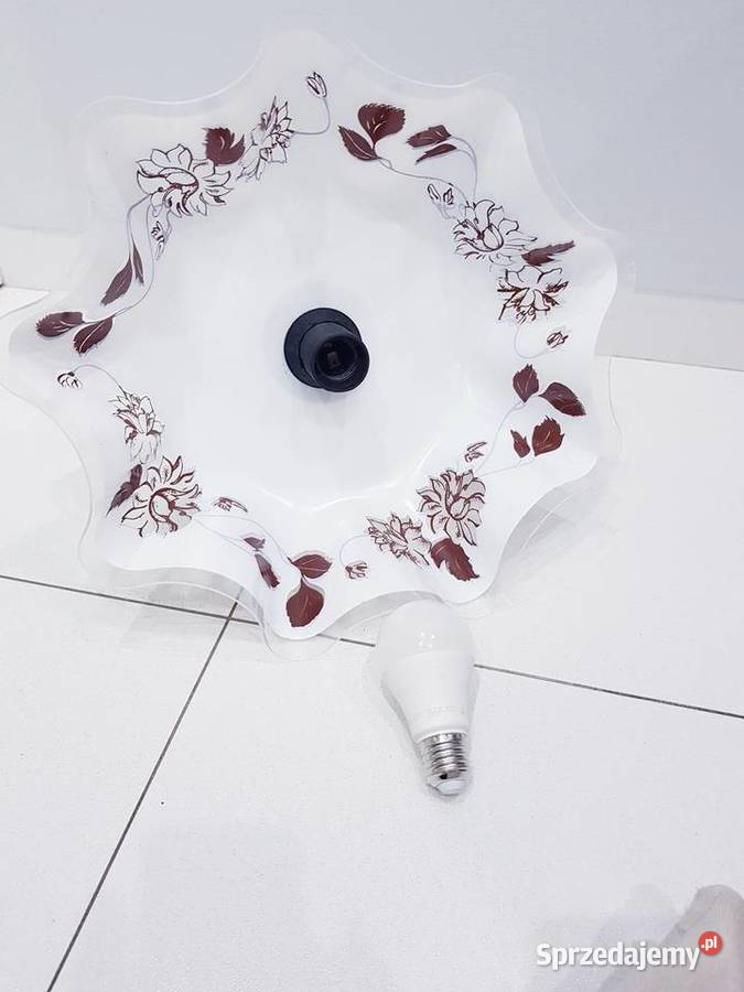 Lampa sufitowaakrylowa z żarówką E27 Dąbrowa Górnicza sprzedam