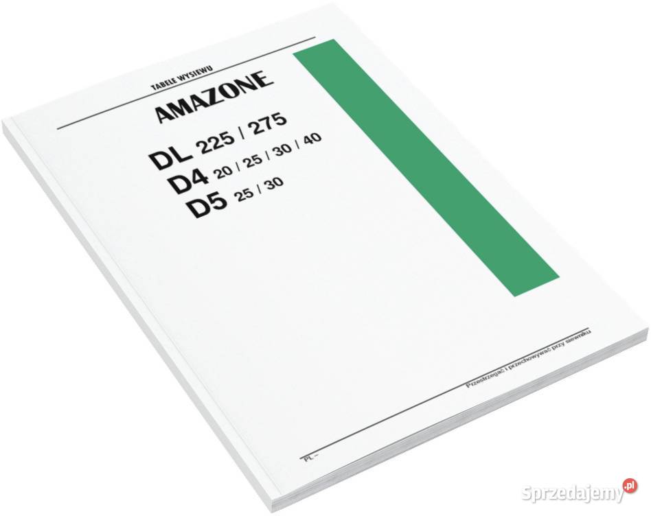 Amazone ed 452 602 k Instrukcja katalog obsługi Szamotuły