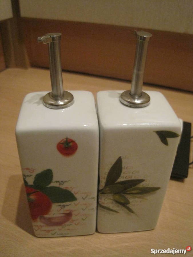 Elegancki zestaw do przypraw Oliwa Vinegar sprzedam