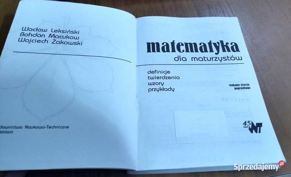 Matematyka maturzystów definicje twierdzenia miękka pomorskie Gdańsk