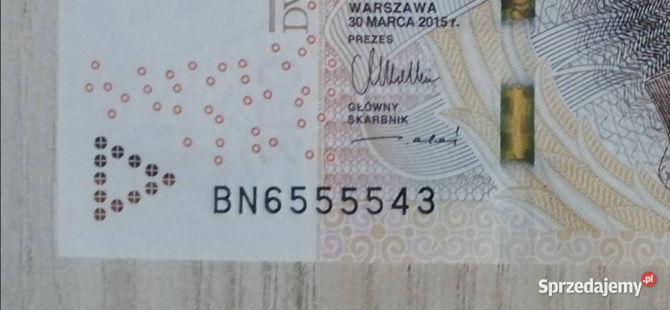 Banknoty Ciekawe Numery np 6665555111888 KOLEJNE