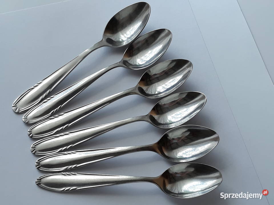 Łyżeczki do herbaty 1 KŁOS Gerlach sztućce PRL Sztućce Dąbrowa Górnicza