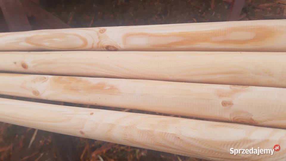 Palisada paliki kołki bale okrąglaki stęple Krzepice