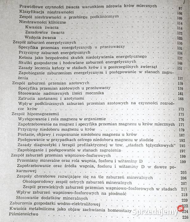 Zaburzenia trawienne i metaboliczne w stadach Rok wydania 1987 Kultura i Rozrywka Chełm sprzedam