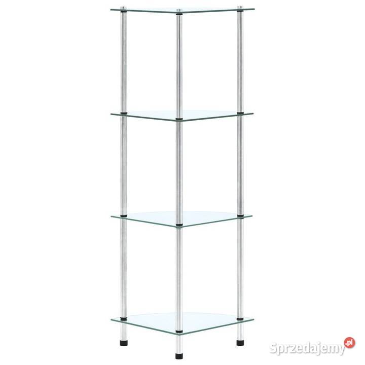 vidaXL 4poziomowa półka przezroczysta 30x30x100 Warszawa