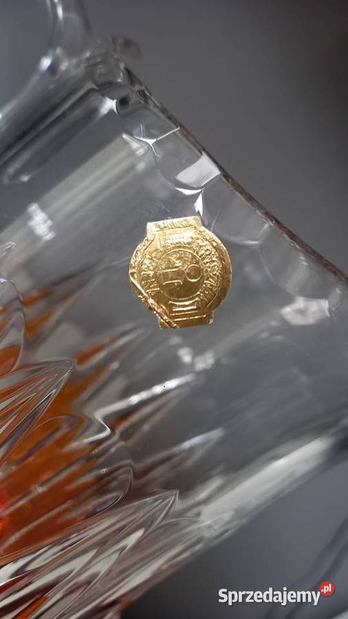 Kryształ wazon prl vintage nowy Tychy