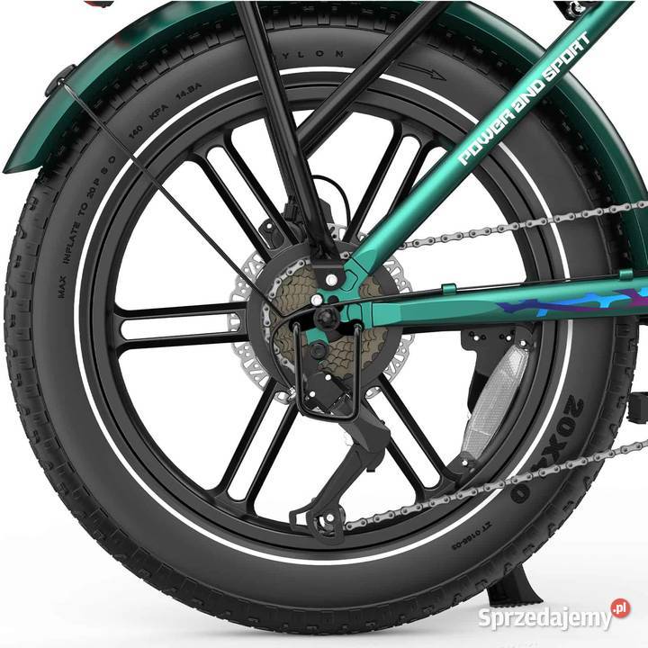 Rower elektryczny OVIVO HYPER V2 zielony Raty Tarnów