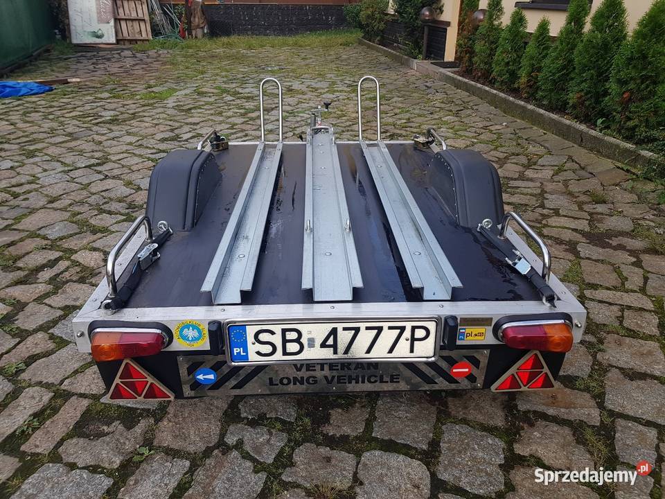 Przyczepa do transportu motocykla