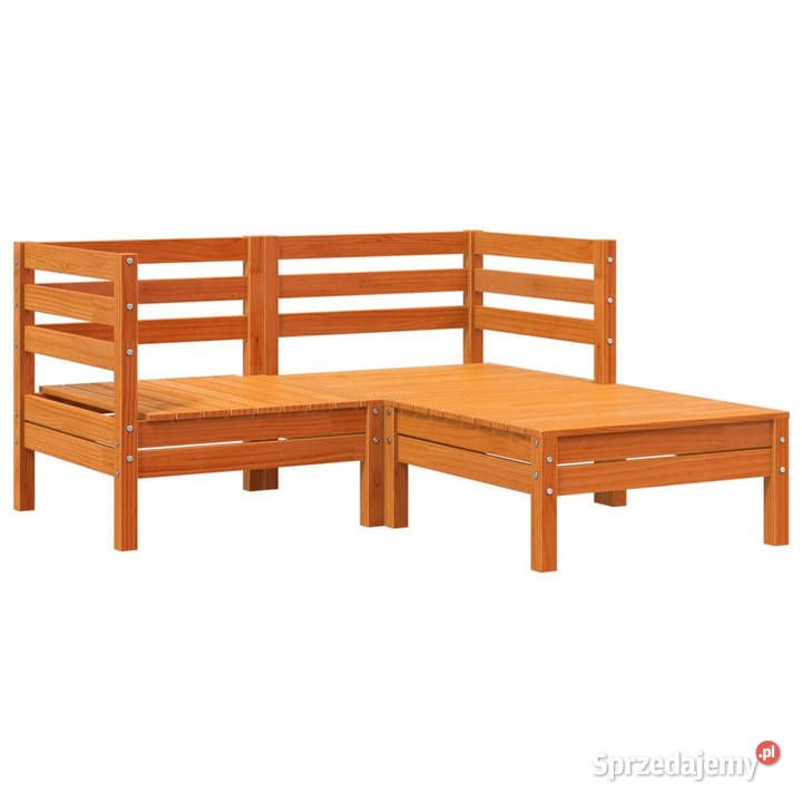 Ogrodowa sofa 2osobowa z podnóżkiem woskowy brąz Krzesła ogrodowe sprzedam