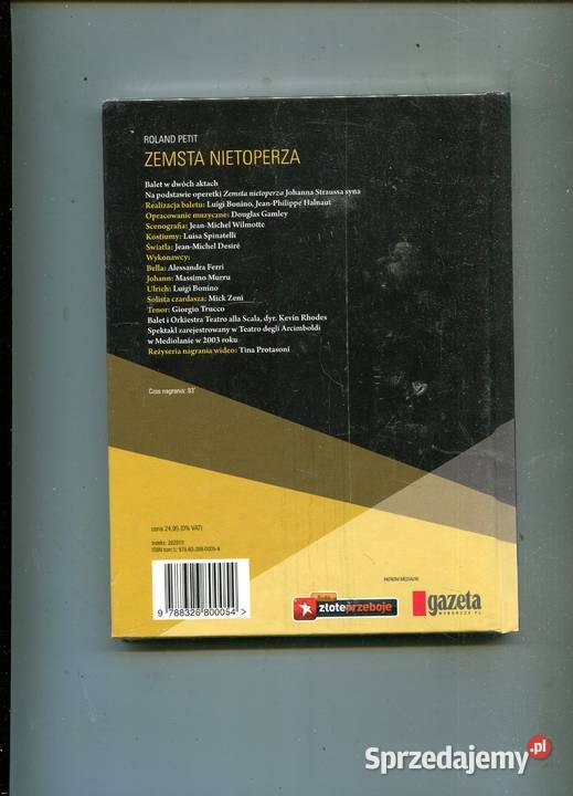 Zemsta nietoperza Film DVD 1 płyta zachodniopomorskie Szczecin