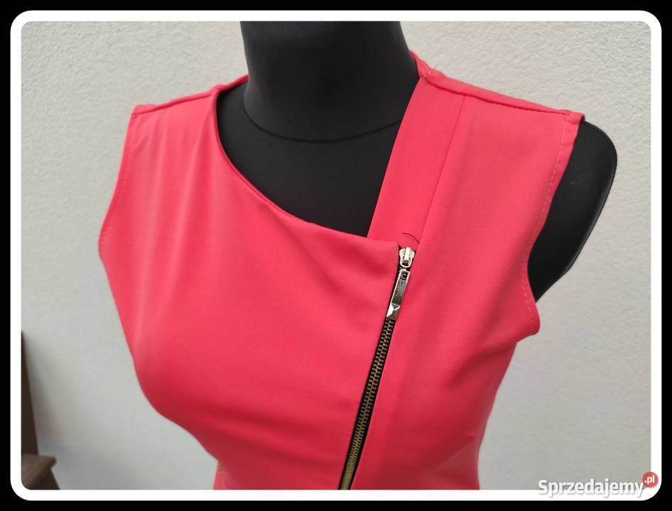 Sukienka koralowa rozpinana na całej długości 38 Płock sprzedam