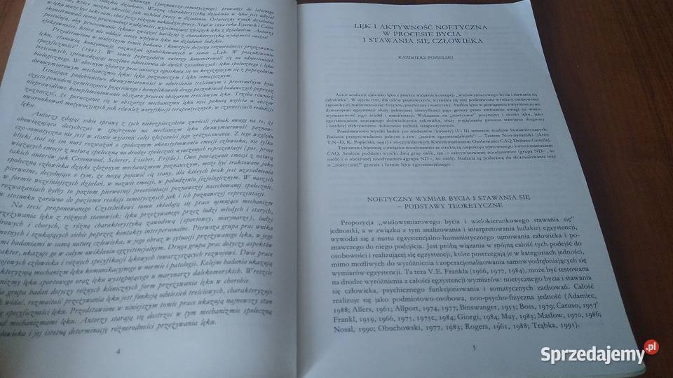 Lęk różnorodność przeżywania pod red Waldemara psychologia, socjologia Gdańsk