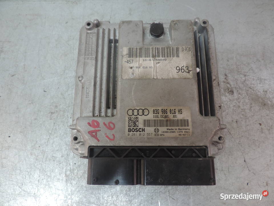 KOMPUTER AUDI A6 C6 20 TDI 03G906016HS komputery małopolskie Nowy Sącz sprzedam
