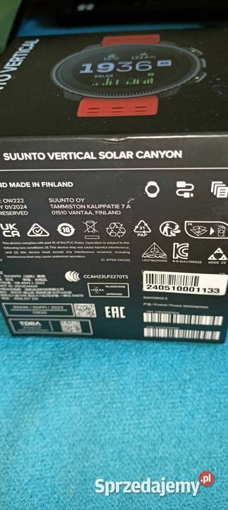 Sprzedam zegarek Suunto Vertical Solar Canyon