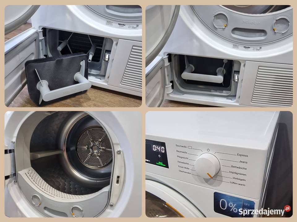 Suszarka kondensacyjna z pompą ciepła Miele TSF wolnostojące Wrocław