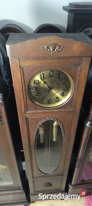 Lenzkirch 1895 r zegar stojący piękny gabinetowy