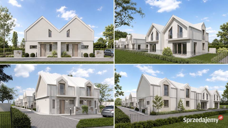 Projekt deweloperski z PnB – 10 domów bliźniaczych – 800 PUM – Łódź