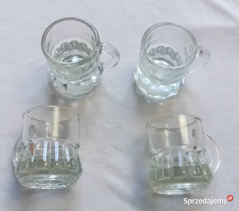 Kieliszki z uszkiem do sznapsa Vintage Koźminek