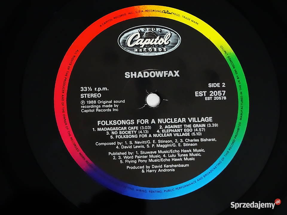 Shadowfax Folksongs For A Nuclear Village Vinyl Biłgoraj sprzedam