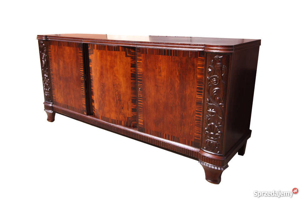 ART DECO bufet komoda z 1930 roku dąb heban