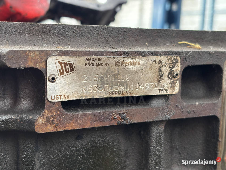 Perkins JCB 21662200 1104C 1104C44T Silnik Blok