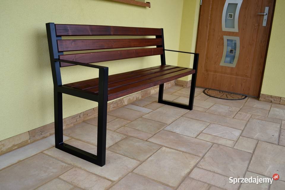 Ławka Parkowa miejska ANA z podłokietnikiem z Meble ogrodowe Otwock