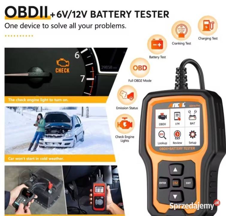 Skaner OBD2 Ancel AD410 PRO