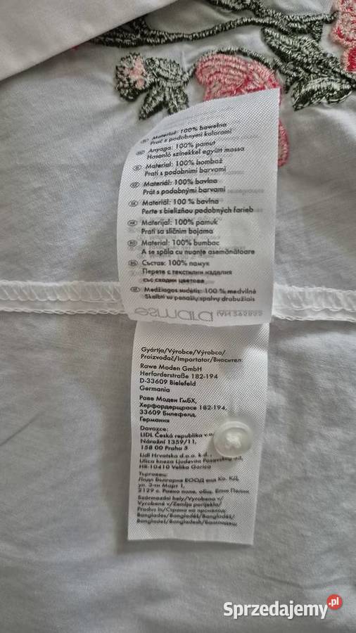 Nowa haftowana bluzka koszulowa z Esmara