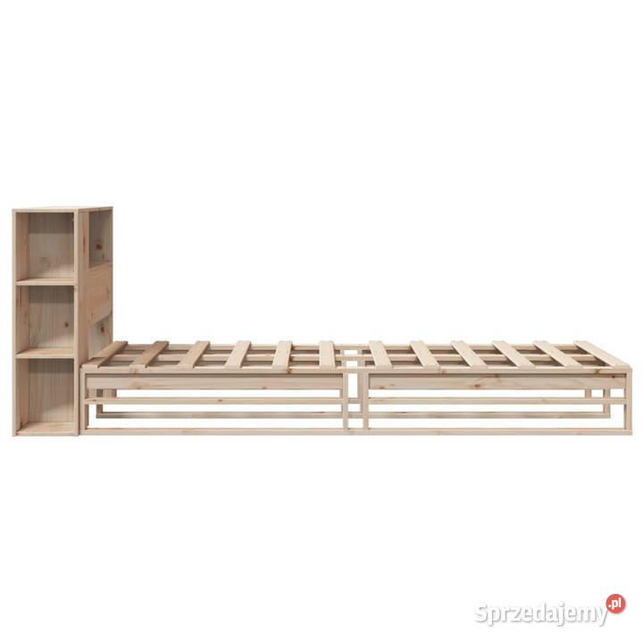 Łóżko z regałem bez materaca lite drewno 90x200 Warszawa