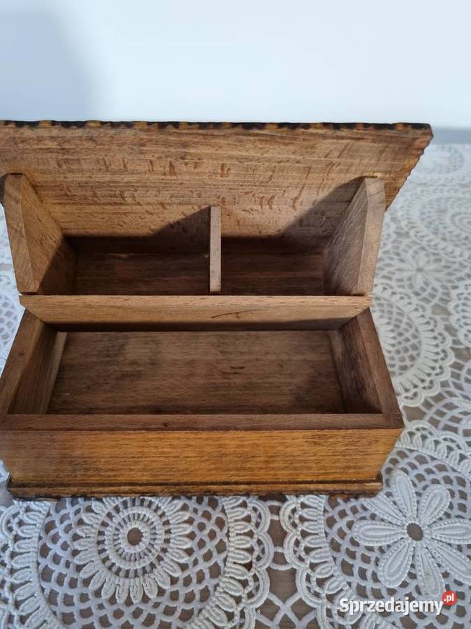 Pudełko szkatułka drewniana Wola Podłężna