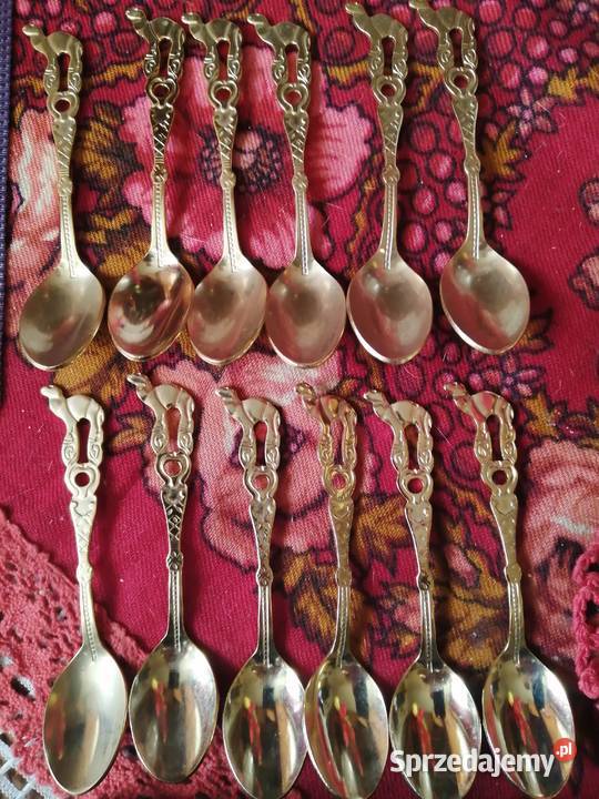 Komplet 12 łyżeczek pozłacanych Japan Pozostałe