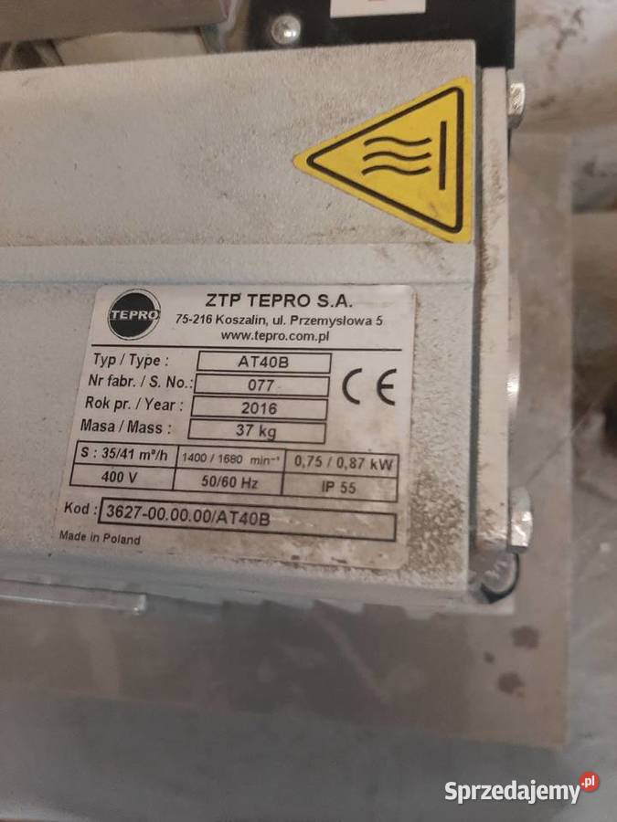 pompa próżniowa tepro at 40a vacum pomp 35m3h Międzychód