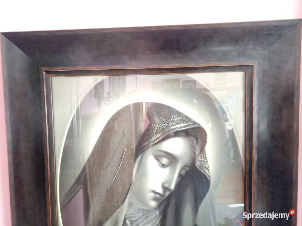 obraz oleodruk antyk Matka Boska czarna