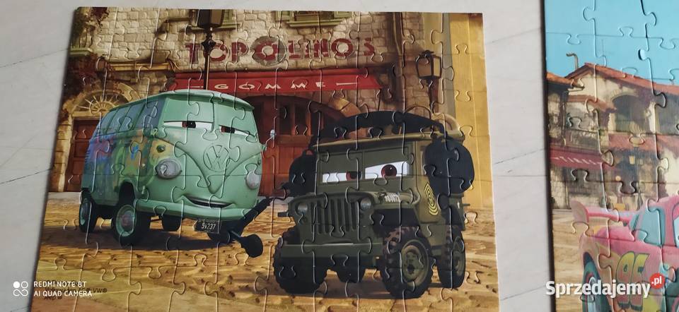 puzzle auta 2 zyg zak zygzak mcquenn komplet Poznań sprzedam