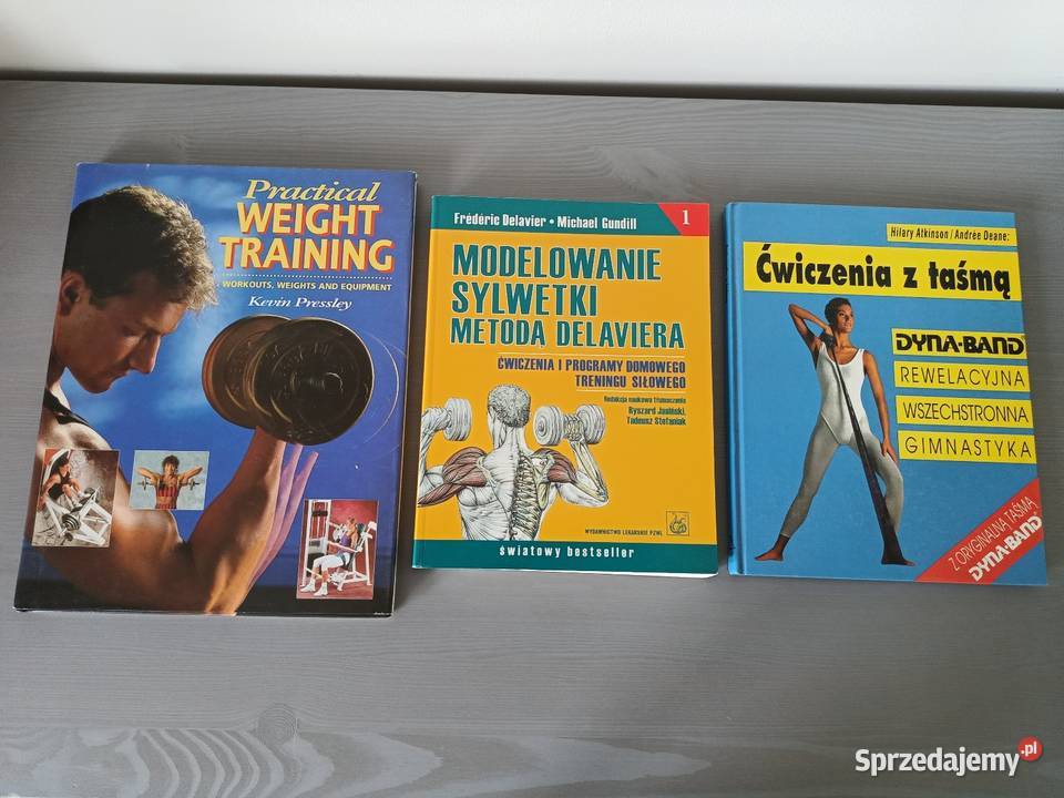 Zestaw 3 książki fitness Modelowanie sylwetki