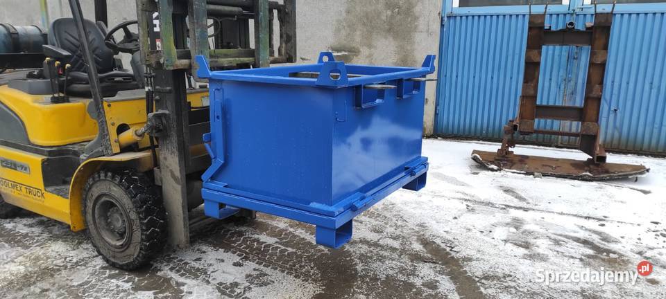 Kontener z klapowym dnem PMDB 750 L polskiego Kielce