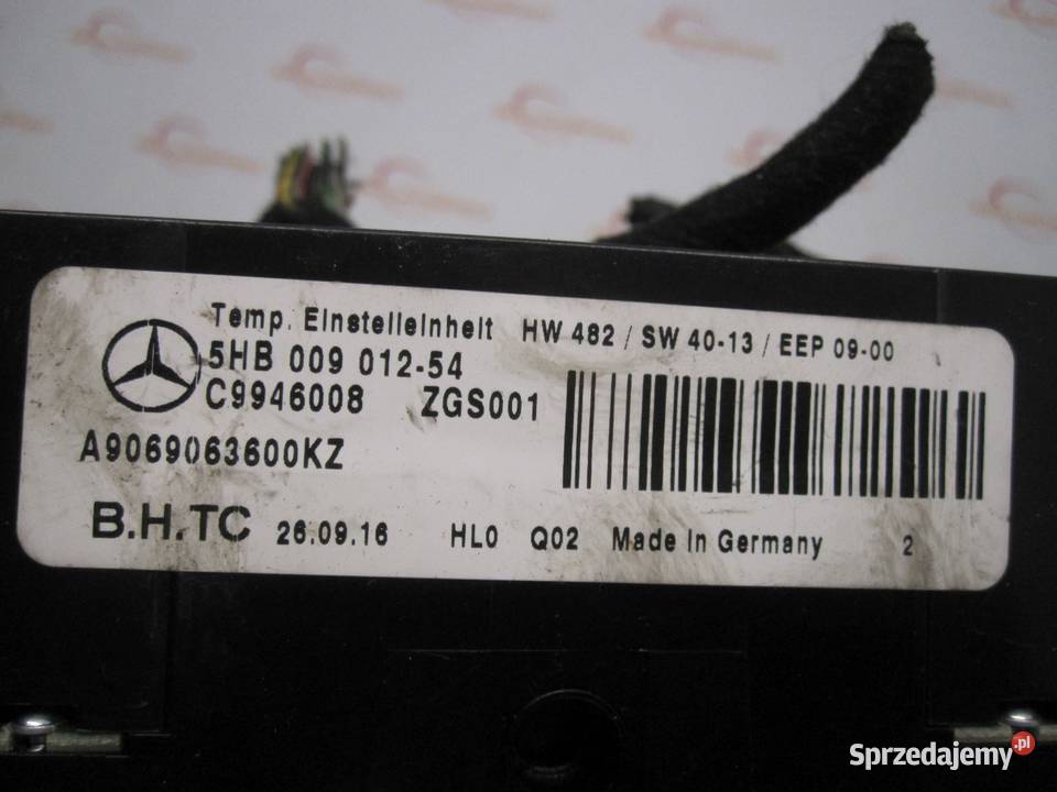 SPRINTER II W906 LIFT 16r panel klimatyzacji świętokrzyskie