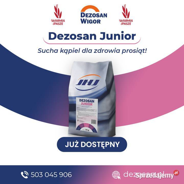Dezosan Junior sucha kąpiel prosiąt 600 higiena Proszowice