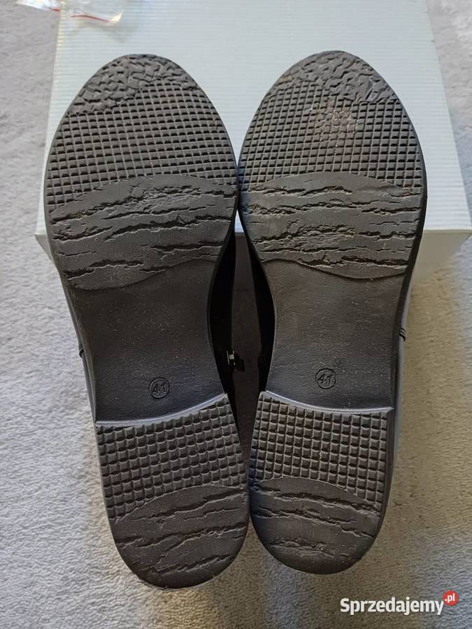 Piękne skórzane botki damskie z podeszwą małopolskie Kraków