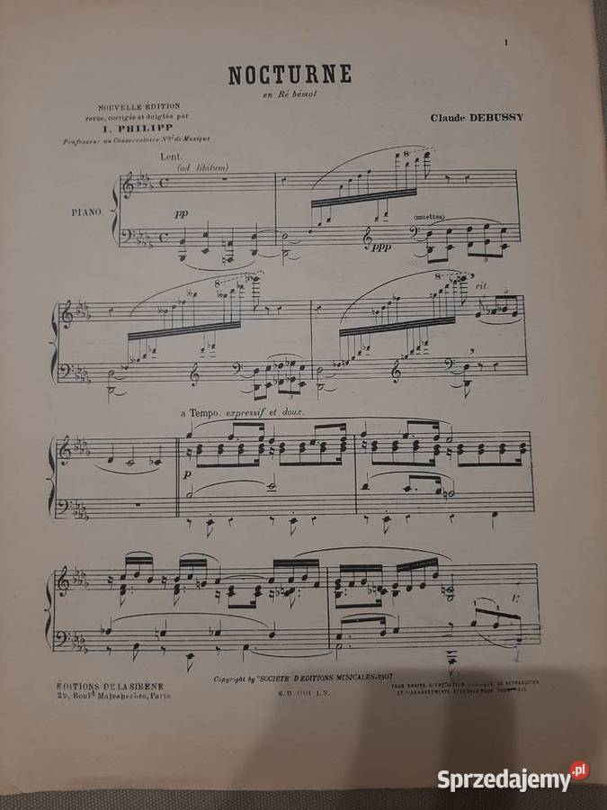 Claude Debussy Nocturne pour piano Pogórze