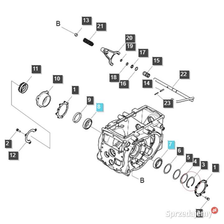 Pierścien segera 90 LS MT335 LS MT340 LS MT350 Tajęcina