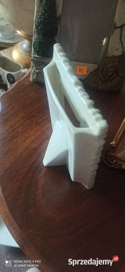 Porcelanowa biała stojąca ramka do zdjęć Z Gdańsk