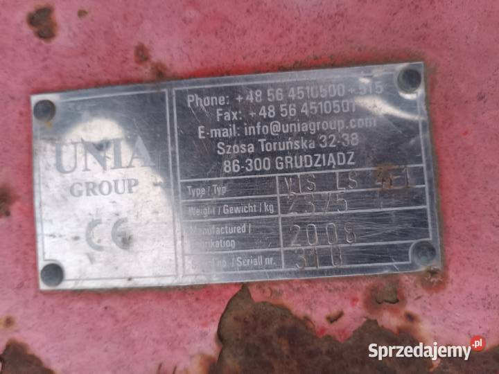 Pług unia vis LS 41 nieuszkodzony Koźmin Wielkopolski sprzedam