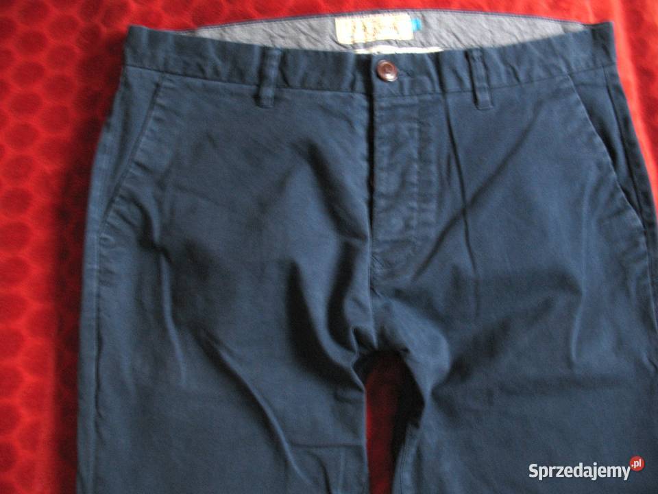 Spodnie granatowe męskie W 34 L 36 pas 94 Next Siedlce sprzedam