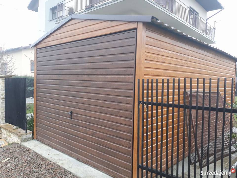 Garaż Blaszany 7x7 Garaże Drewnopodobne Wiaty 49m2 Kielce