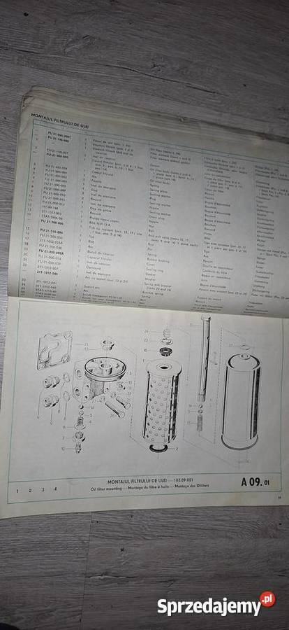 Katalog Części Silnika UTB Tractorul Brasov Antykwariat Gniezno